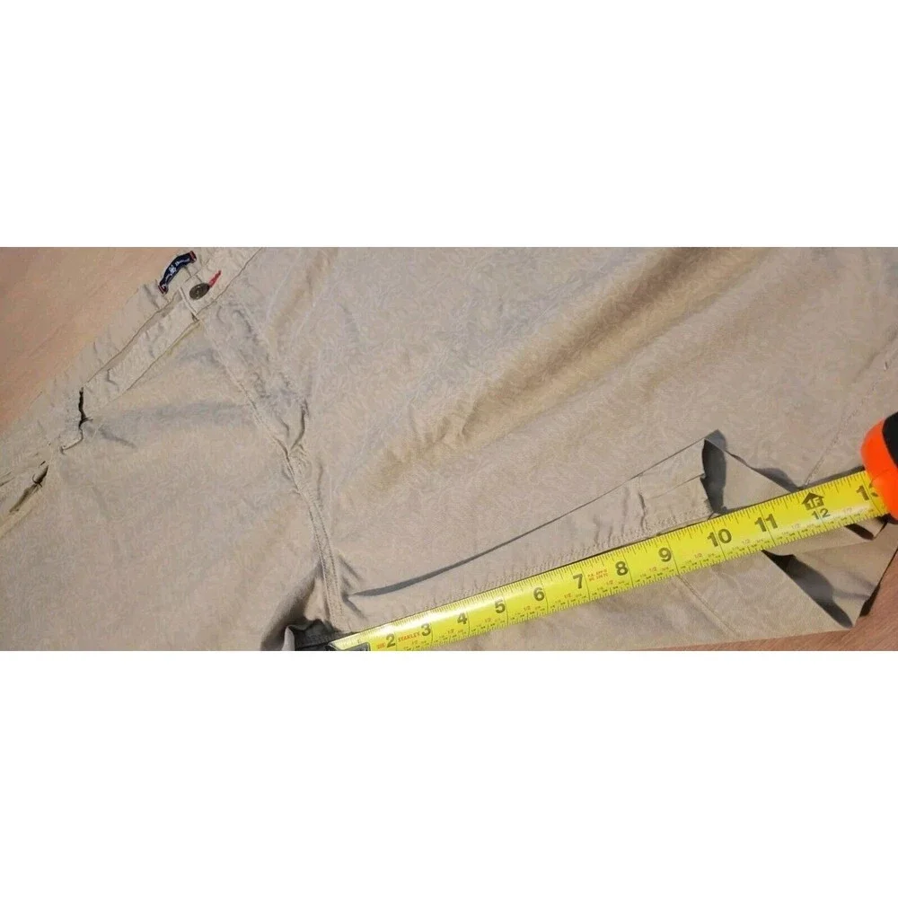 Psycho Bunny Shorts Tan With All Over BUNNY Pattern 54R x10 inseam Men's Preppy